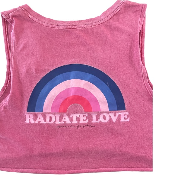 Spiritual Gangster Crop top - “Radiate Love” Size Small - Picture 2 of 5